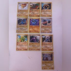 Pokémon trading cards 10 count